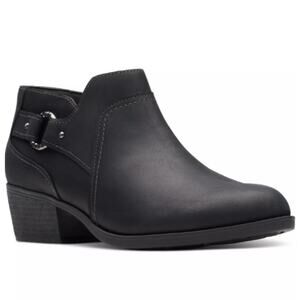 Clarks Black Ankle Boots
